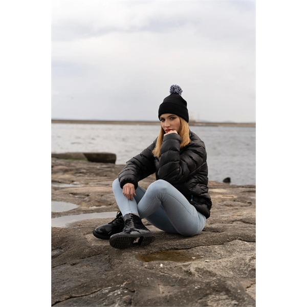Acrylic Beanie with PomPom - Acrylic Beanie with PomPom - Image 6 of 8