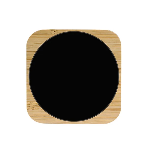 Bamboo Light-up 15W Qi Fast Wireless Charging Pad - Bamboo Light-up 15W Qi Fast Wireless Charging Pad - Image 5 of 5