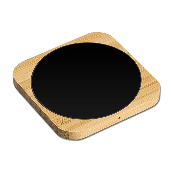 Bamboo Light-up 15W Qi Fast Wireless Charging Pad - Bamboo Light-up 15W Qi Fast Wireless Charging Pad - Image 0 of 5
