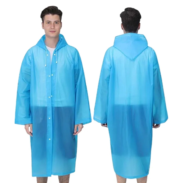 Reusable Rain Poncho For Adults - Reusable Rain Poncho For Adults - Image 2 of 9