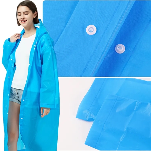 Reusable Rain Poncho For Adults - Reusable Rain Poncho For Adults - Image 9 of 9