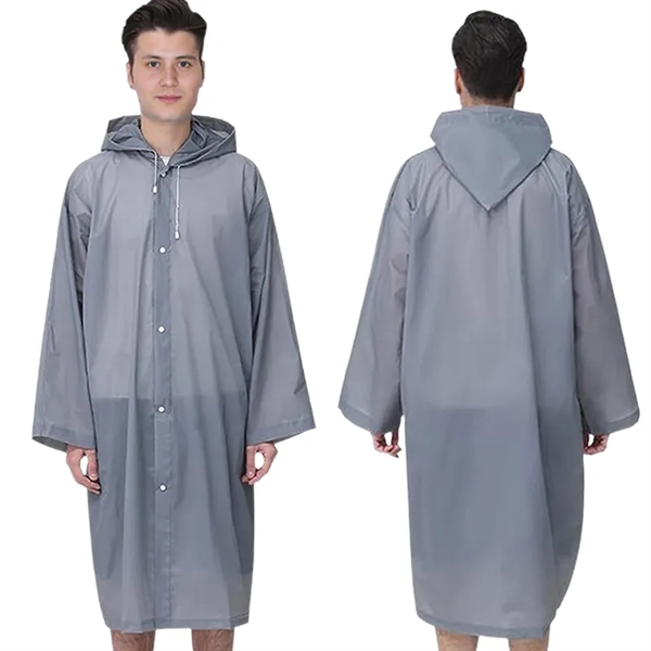 Reusable Rain Poncho For Adults - Reusable Rain Poncho For Adults - Image 4 of 9