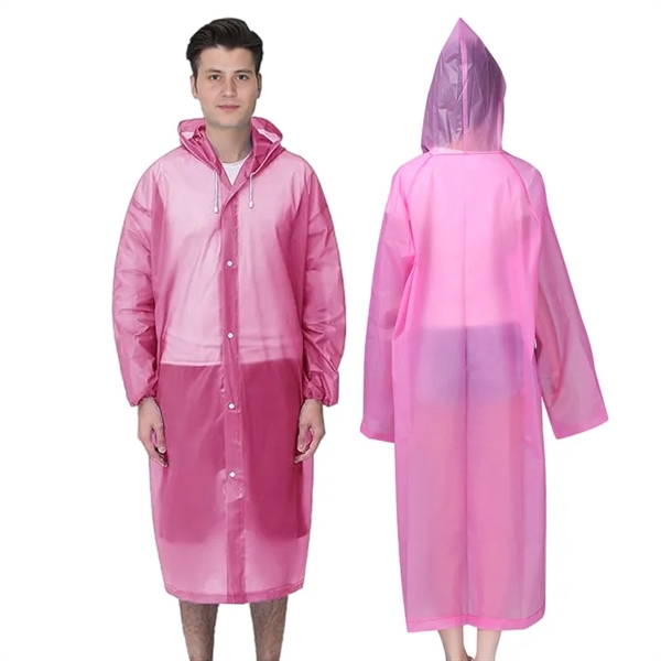 Reusable Rain Poncho For Adults - Reusable Rain Poncho For Adults - Image 5 of 9