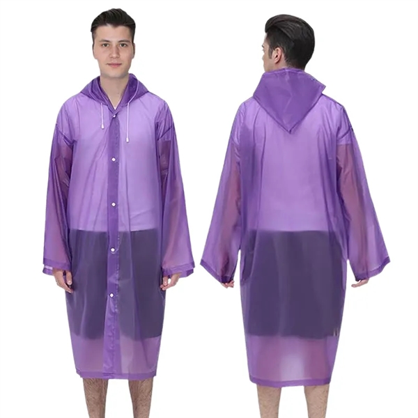 Reusable Rain Poncho For Adults - Reusable Rain Poncho For Adults - Image 6 of 9