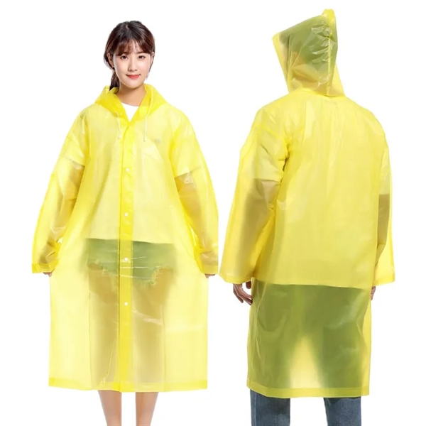 Reusable Rain Poncho For Adults - Reusable Rain Poncho For Adults - Image 7 of 9