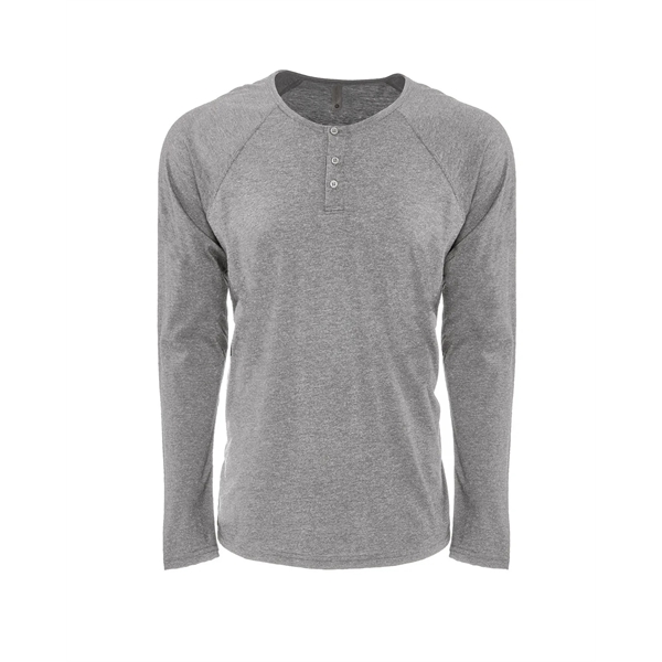 Next Level Apparel Men's Triblend Long-Sleeve Henley - Next Level Apparel Men's Triblend Long-Sleeve Henley - Image 15 of 20