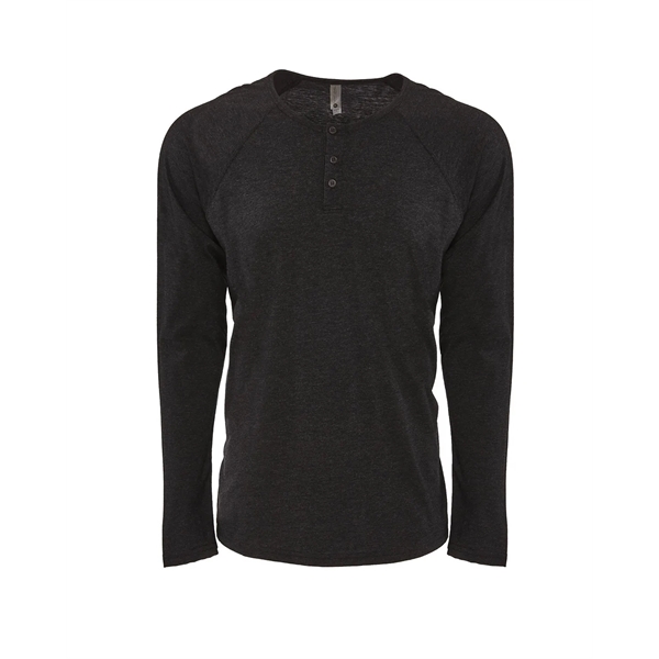 Next Level Apparel Men's Triblend Long-Sleeve Henley - Next Level Apparel Men's Triblend Long-Sleeve Henley - Image 19 of 20