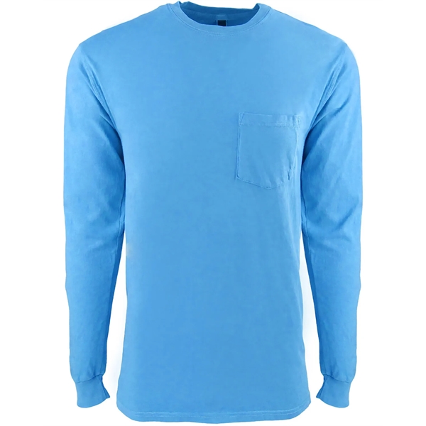 Next Level Apparel Adult Inspired Dye Long-Sleeve Crew wi... - Next Level Apparel Adult Inspired Dye Long-Sleeve Crew wi... - Image 19 of 23