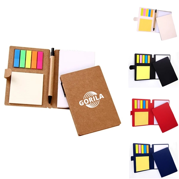 Kraft Paper Cover Notebook with Sticker and Pen - Kraft Paper Cover Notebook with Sticker and Pen - Image 0 of 7
