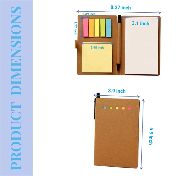 Kraft Paper Cover Notebook with Sticker and Pen - Kraft Paper Cover Notebook with Sticker and Pen - Image 1 of 7
