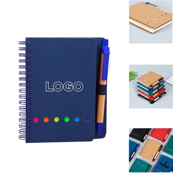 Multipurpose Spiral Notebook with Pen - Multipurpose Spiral Notebook with Pen - Image 0 of 10