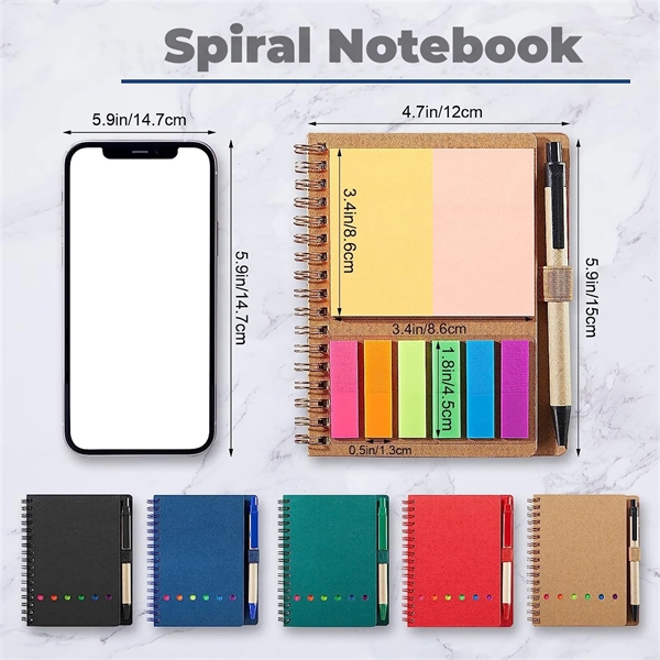 Multipurpose Spiral Notebook with Pen - Multipurpose Spiral Notebook with Pen - Image 1 of 10