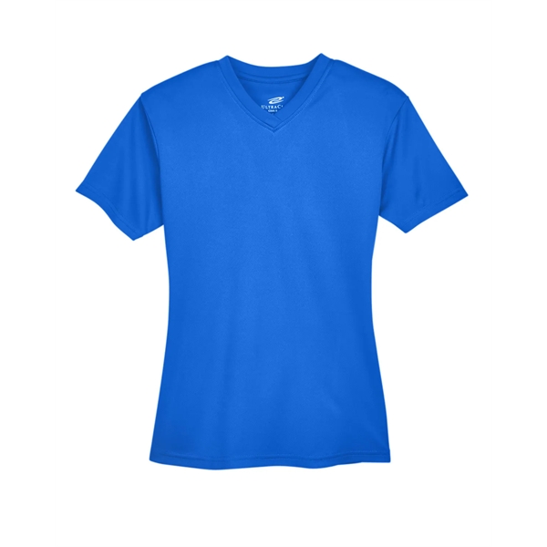 UltraClub Ladies' Cool & Dry Sport V-Neck T-Shirt - UltraClub Ladies' Cool & Dry Sport V-Neck T-Shirt - Image 3 of 19