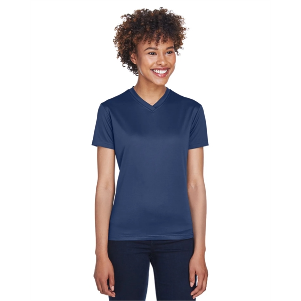 UltraClub Ladies' Cool & Dry Sport V-Neck T-Shirt - UltraClub Ladies' Cool & Dry Sport V-Neck T-Shirt - Image 5 of 14