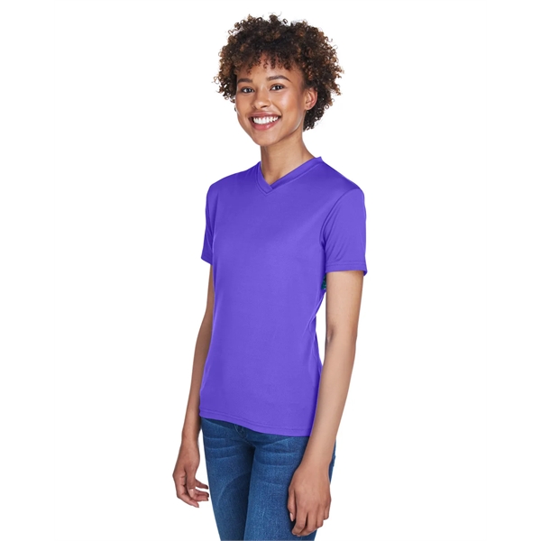 UltraClub Ladies' Cool & Dry Sport V-Neck T-Shirt - UltraClub Ladies' Cool & Dry Sport V-Neck T-Shirt - Image 11 of 19