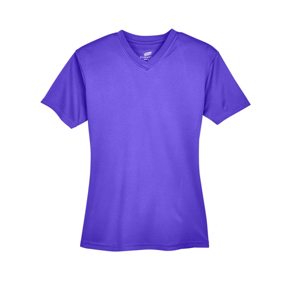 UltraClub Ladies' Cool & Dry Sport V-Neck T-Shirt - UltraClub Ladies' Cool & Dry Sport V-Neck T-Shirt - Image 13 of 19