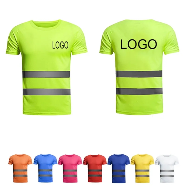 Hi-Vis Reflective Safety T-shirt - Hi-Vis Reflective Safety T-shirt - Image 0 of 1