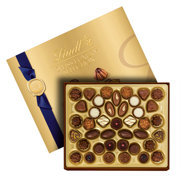 Lindt Swiss Luxury Gift Box - 40-PC 14.6 Oz. - Lindt Swiss Luxury Gift Box - 40-PC 14.6 Oz. - Image 0 of 4