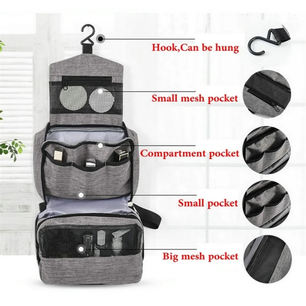 Foldable Travel Toiletry Bag - Foldable Travel Toiletry Bag - Image 1 of 3
