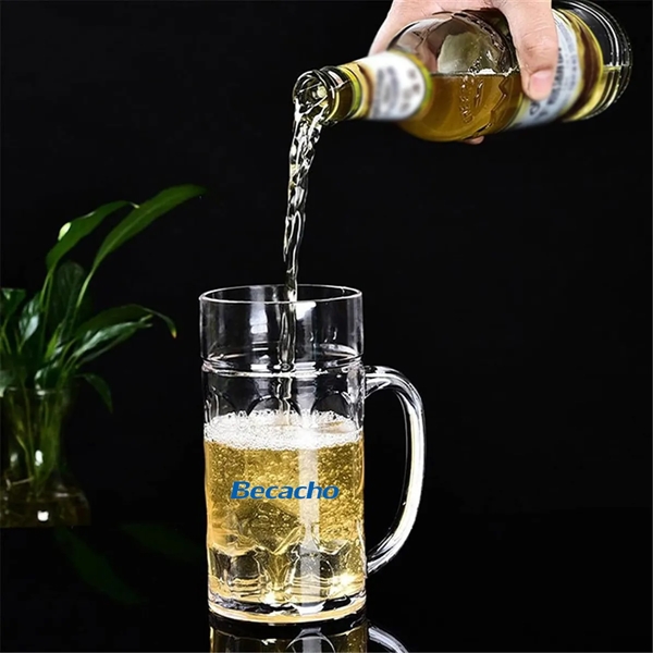 32OZ Clear Plastic Beer Mugs - 32OZ Clear Plastic Beer Mugs - Image 3 of 3