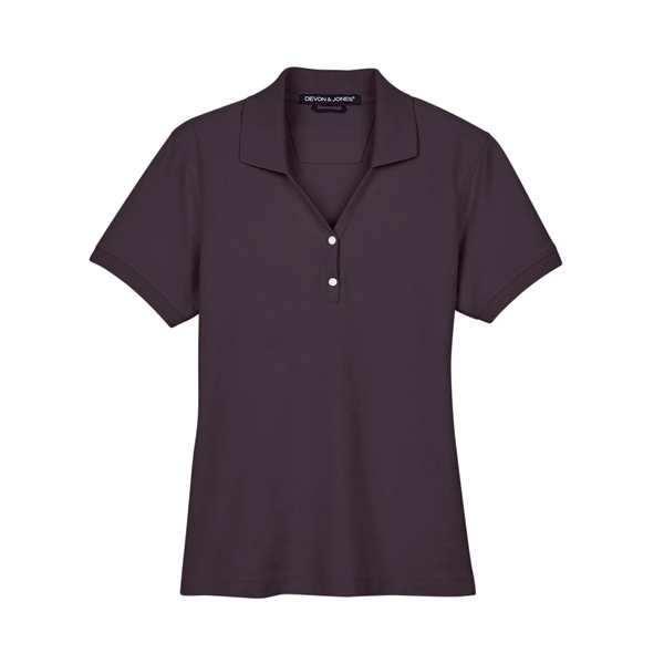 Devon & Jones Ladies' Pima Pique Y-Collar Polo - Devon & Jones Ladies' Pima Pique Y-Collar Polo - Image 141 of 142