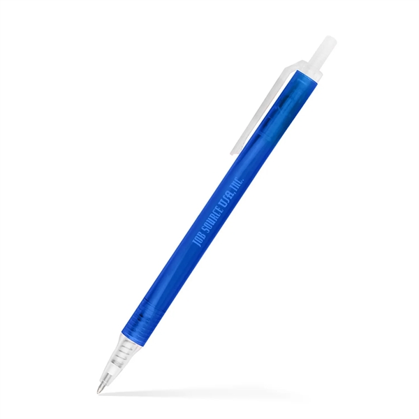 Amber Frosted Translucent Stick Click Pen - Amber Frosted Translucent Stick Click Pen - Image 2 of 20