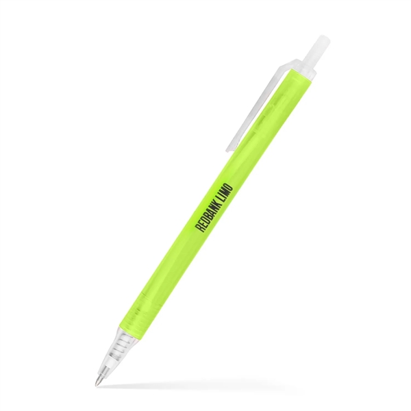 Amber Frosted Translucent Stick Click Pen - Amber Frosted Translucent Stick Click Pen - Image 5 of 20