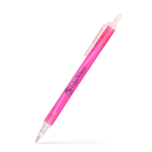 Amber Frosted Translucent Stick Click Pen - Amber Frosted Translucent Stick Click Pen - Image 7 of 20