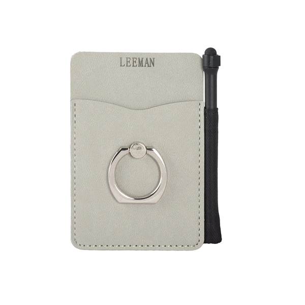 Leeman Tuscany™ Card Holder With Metal Ring Phone Stand A... - Leeman Tuscany™ Card Holder With Metal Ring Phone Stand A... - Image 3 of 8