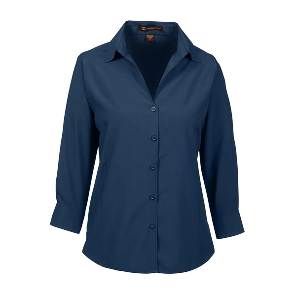 Harriton Ladies' Paradise Three-Quarter Sleeve Performanc... - Harriton Ladies' Paradise Three-Quarter Sleeve Performanc... - Image 7 of 10