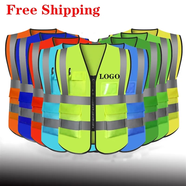 High Visibility Safety Reflective Vest - High Visibility Safety Reflective Vest - Image 0 of 4
