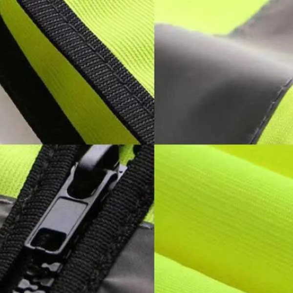 Unisex High Visibility Reflective strips Pocket Safety Vest - Unisex High Visibility Reflective strips Pocket Safety Vest - Image 4 of 6
