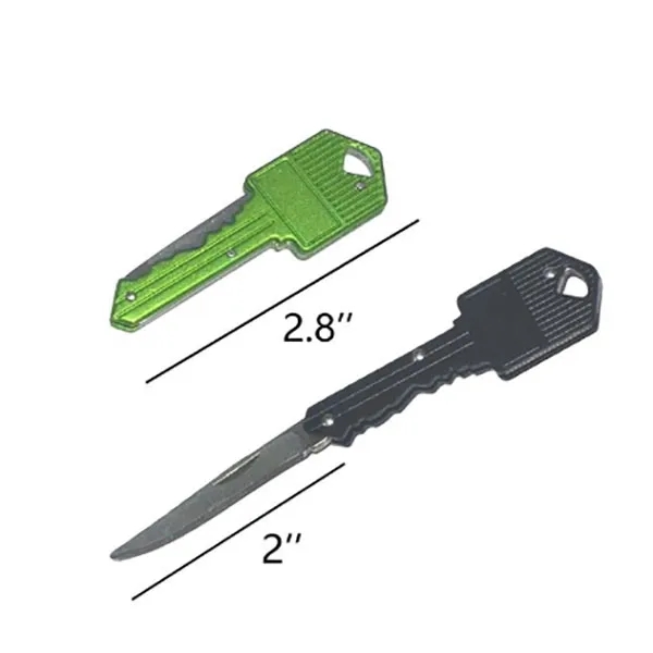 Stainless Steel Key Shaped Folding Knife - Stainless Steel Key Shaped Folding Knife - Image 1 of 1