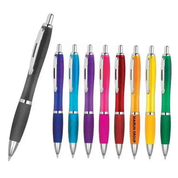 Custom Ballpoint Pen With Rubber Grip - Custom Ballpoint Pen With Rubber Grip - Image 1 of 2