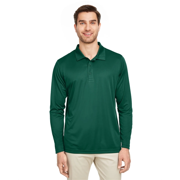 Team 365 Men's Zone Performance Long Sleeve Polo - Team 365 Men's Zone Performance Long Sleeve Polo - Image 8 of 46