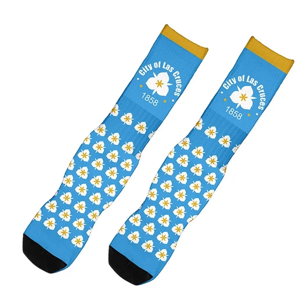 Dye Sublimated Crew (Athletic) Socks (Pair) - Dye Sublimated Crew (Athletic) Socks (Pair) - Image 1 of 15