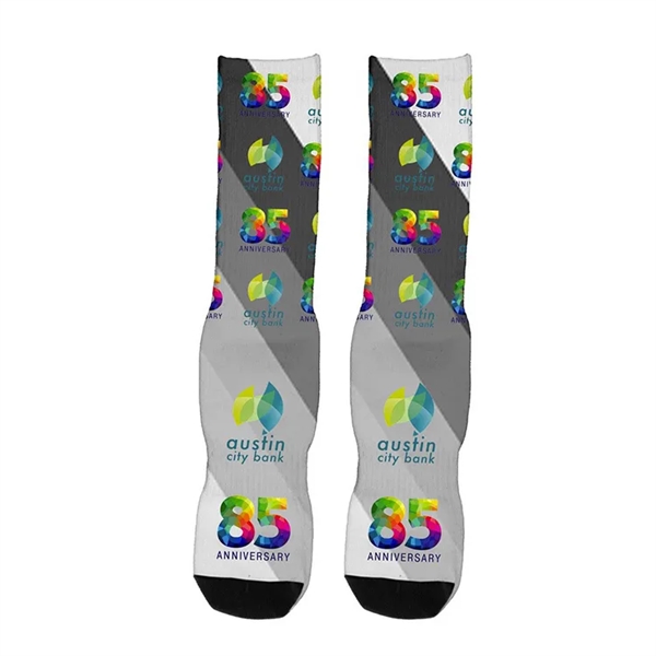 Dye Sublimated Crew (Athletic) Socks (Pair) - Dye Sublimated Crew (Athletic) Socks (Pair) - Image 4 of 15