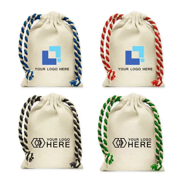 Handy Canvas Drawstring Tote With Colored Rope - Handy Canvas Drawstring Tote With Colored Rope - Image 0 of 0