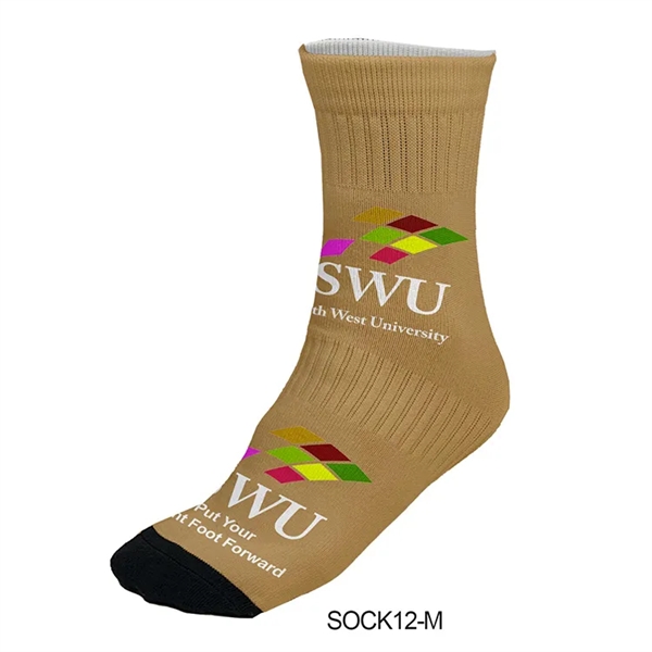 Color Sublimation Low-Cut Ankle Crew Socks in Men's & Women' - Color Sublimation Low-Cut Ankle Crew Socks in Men's & Women' - Image 8 of 17