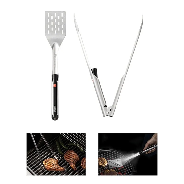 Grillight® Premium Stainless Steel LED Grill Set - Grillight® Premium Stainless Steel LED Grill Set - Image 0 of 1