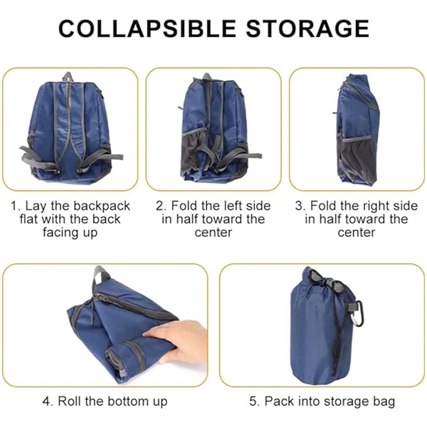 Foldable Packable Hiking Backpack - Foldable Packable Hiking Backpack - Image 6 of 7