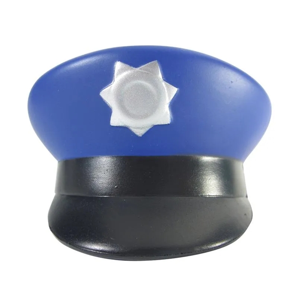 Police Hat Shaped Stress Reliever - Police Hat Shaped Stress Reliever - Image 2 of 3