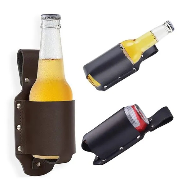 Leather Beer Holster Bottle Holders - Leather Beer Holster Bottle Holders - Image 3 of 3