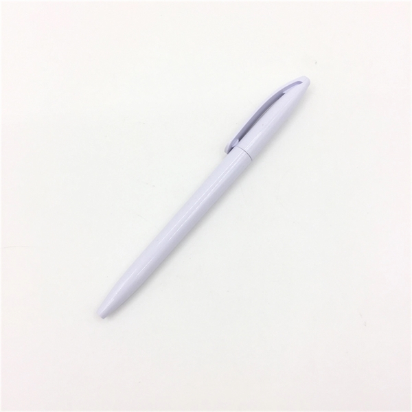 Twist-action simple black/white plastic pen - Twist-action simple black/white plastic pen - Image 4 of 5