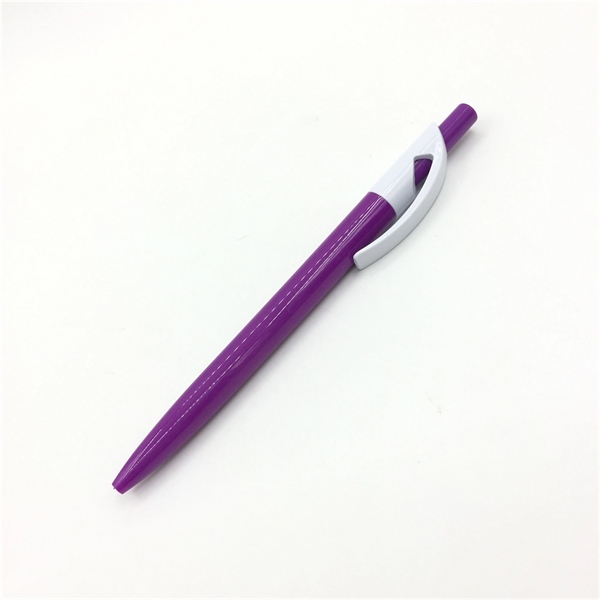 Classic look color barrel plastic click action ball pen - Classic look color barrel plastic click action ball pen - Image 3 of 5