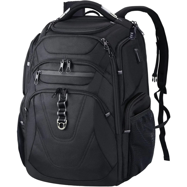 Extra Large Laptop Backpack Business Heavy Duty USB Port - Extra Large Laptop Backpack Business Heavy Duty USB Port - Image 5 of 6