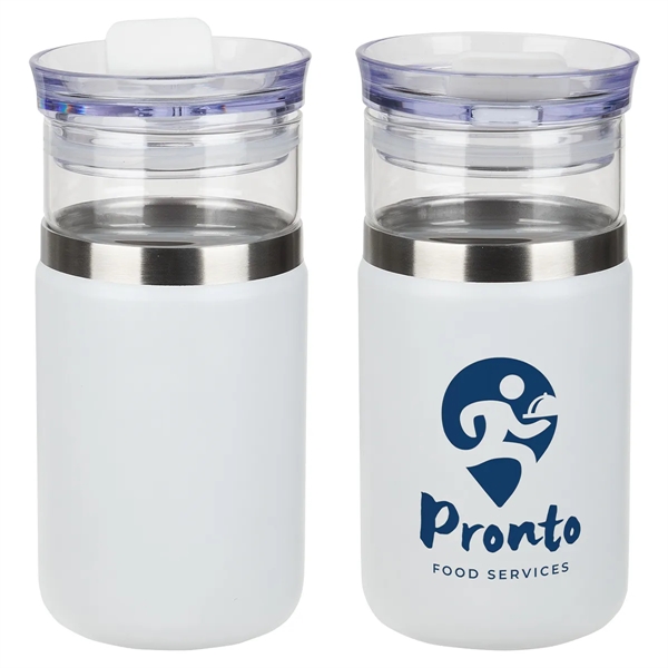 Tamari 12 oz Glass Tumbler & Vacuum Insulated Cooler - Tamari 12 oz Glass Tumbler & Vacuum Insulated Cooler - Image 3 of 3