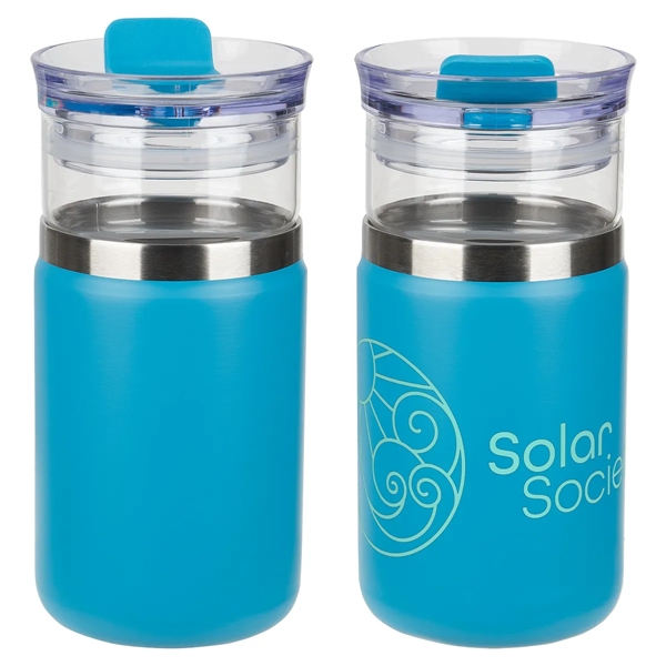 Tamari 12 oz Glass Tumbler & Vacuum Insulated Cooler - Tamari 12 oz Glass Tumbler & Vacuum Insulated Cooler - Image 1 of 3