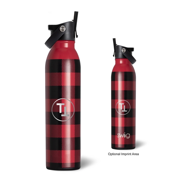 20 Oz. Swig Life Buffalo Plaid Stainless Steel Bottle - 20 Oz. Swig Life Buffalo Plaid Stainless Steel Bottle - Image 0 of 1