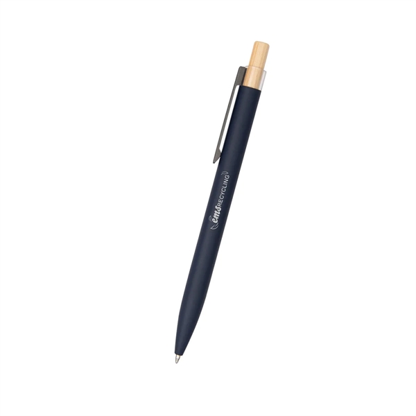 Recycled Aluminum Pen With Bamboo Plunger - Recycled Aluminum Pen With Bamboo Plunger - Image 2 of 10